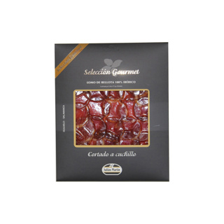 Dry Loin Sausage Iberico 100% Bellota Free Range Hand-Cut Gourmet Selection Julian Martin 100gr Pack