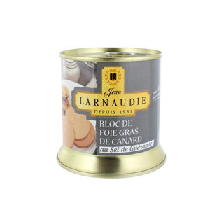 Block of Duck Foie Gras w/Guerande Salt Larnaudie 190gr Can | Box w/24cans
