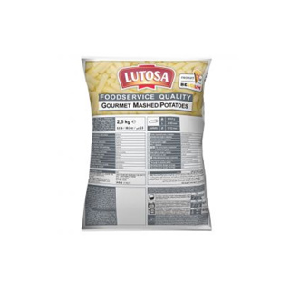 Frozen Mashed Potato Plain Lutosa 2.5kg Pack | Box w/4packs