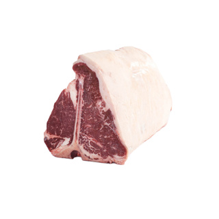 Chilled Black Angus Beef Shortloin Scot Mb3+ Grain-Fed Bone-In Halal | Kg