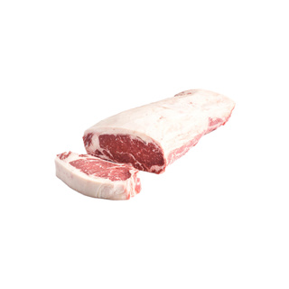 Chilled Black Angus Beef Striploin 1 Rib Scot Mb3+ Grain-Fed Boneless Halal | Kg