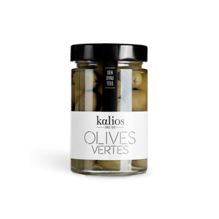 Green Olives Chalkidiki in Brine Pitted Kalios 310gr | per jar